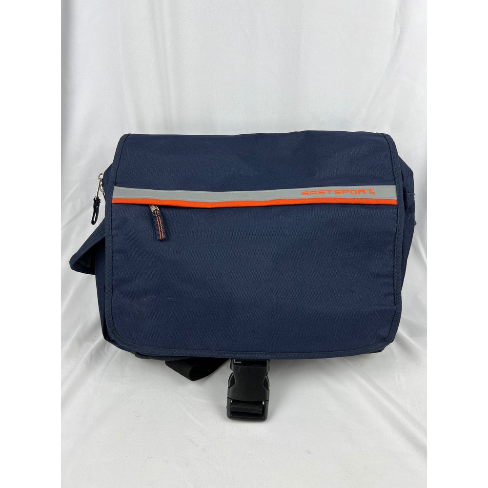Eastsport Messenger Bag Unisex OS 711400WM-SPG Navy Blue Reflective Excellent